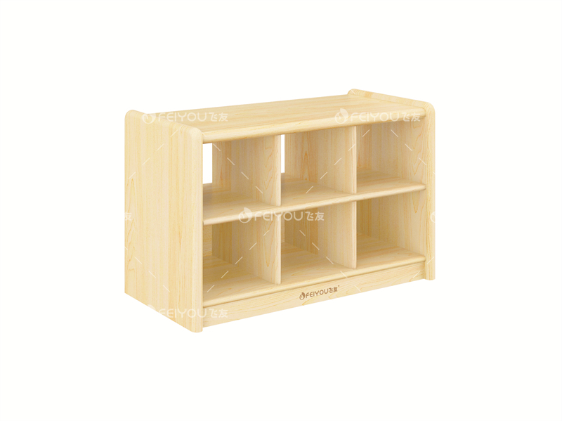 F101501稚趣莊園·半開(kāi)放六格柜-托育家具